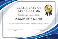 30 Free Certificate Of Appreciation Templates And Letters intended for In Appreciation Certificate Templates