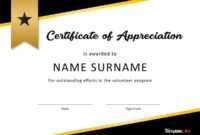 30 Free Certificate Of Appreciation Templates And Letters pertaining to Free Student Certificate Templates