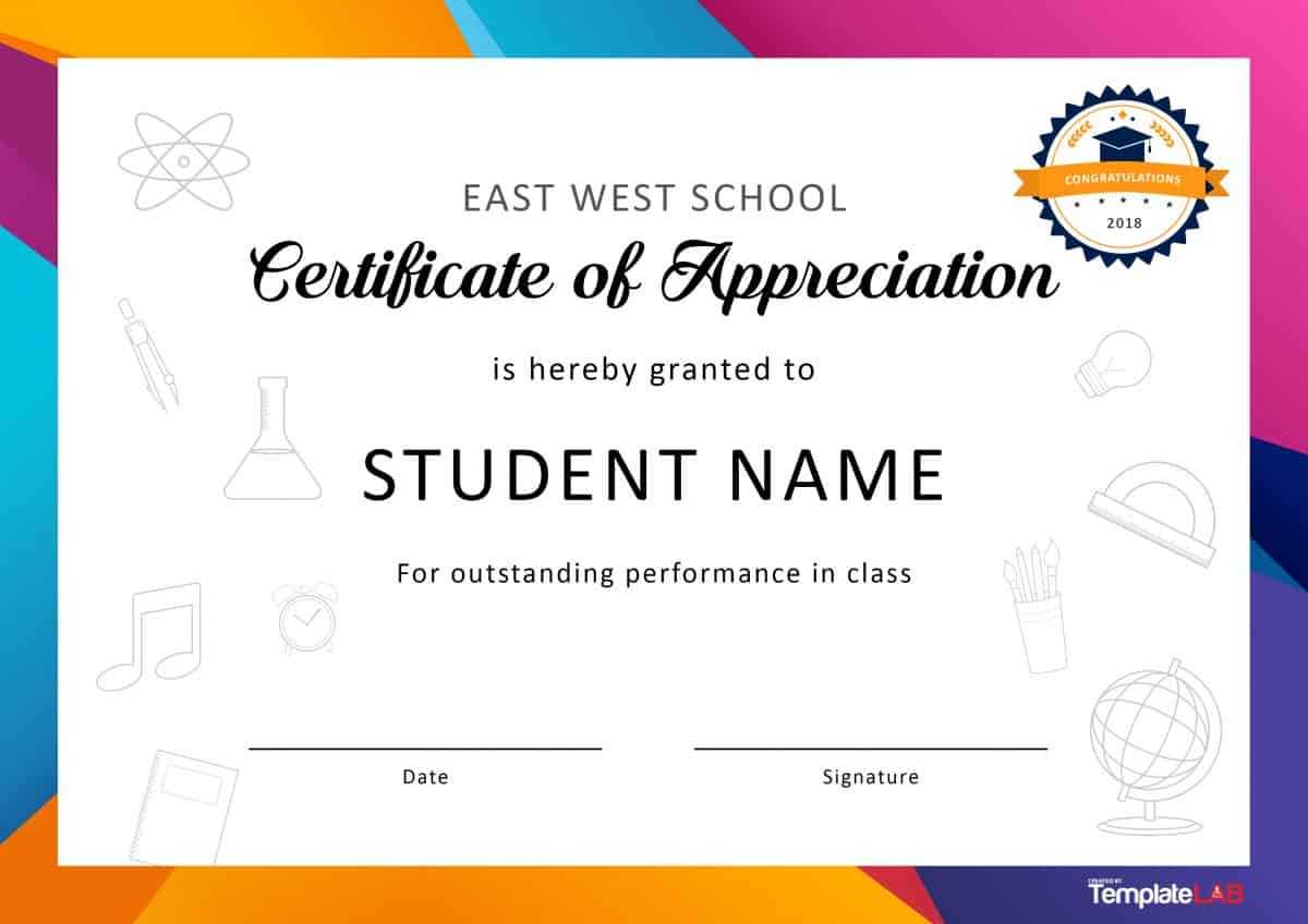 30 Free Certificate Of Appreciation Templates And Letters With In Appreciation Certificate Templates