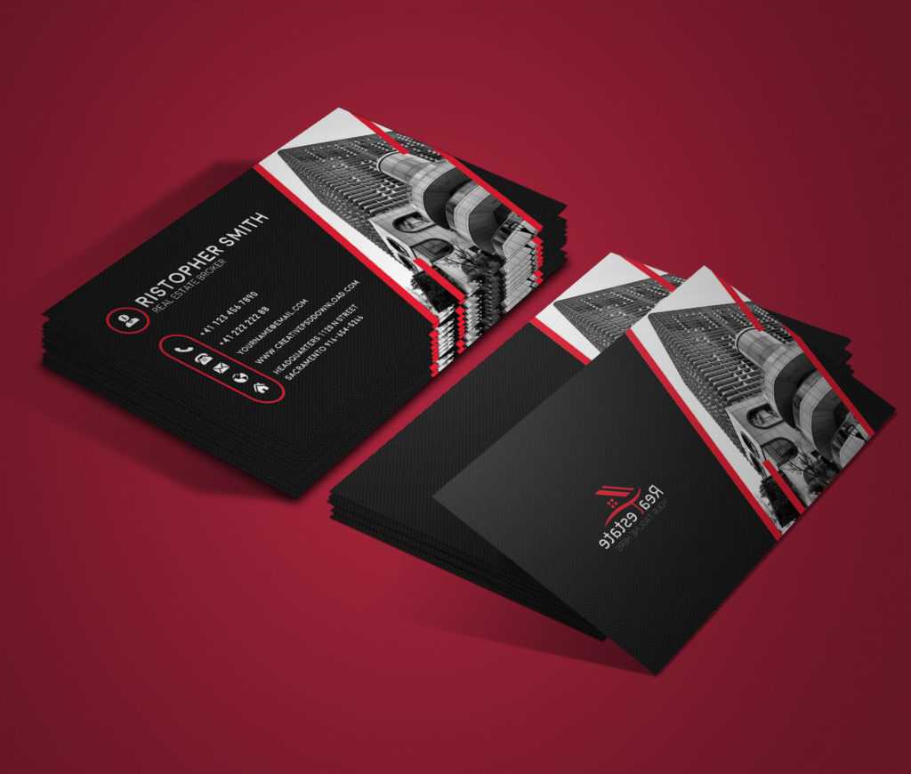 30+ Modern Real Estate Business Cards Psd | Decolore With Real Estate Agent Business Card Template