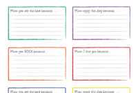 300 Index Cards: Index Cards Online Template regarding 4X6 Note Card Template