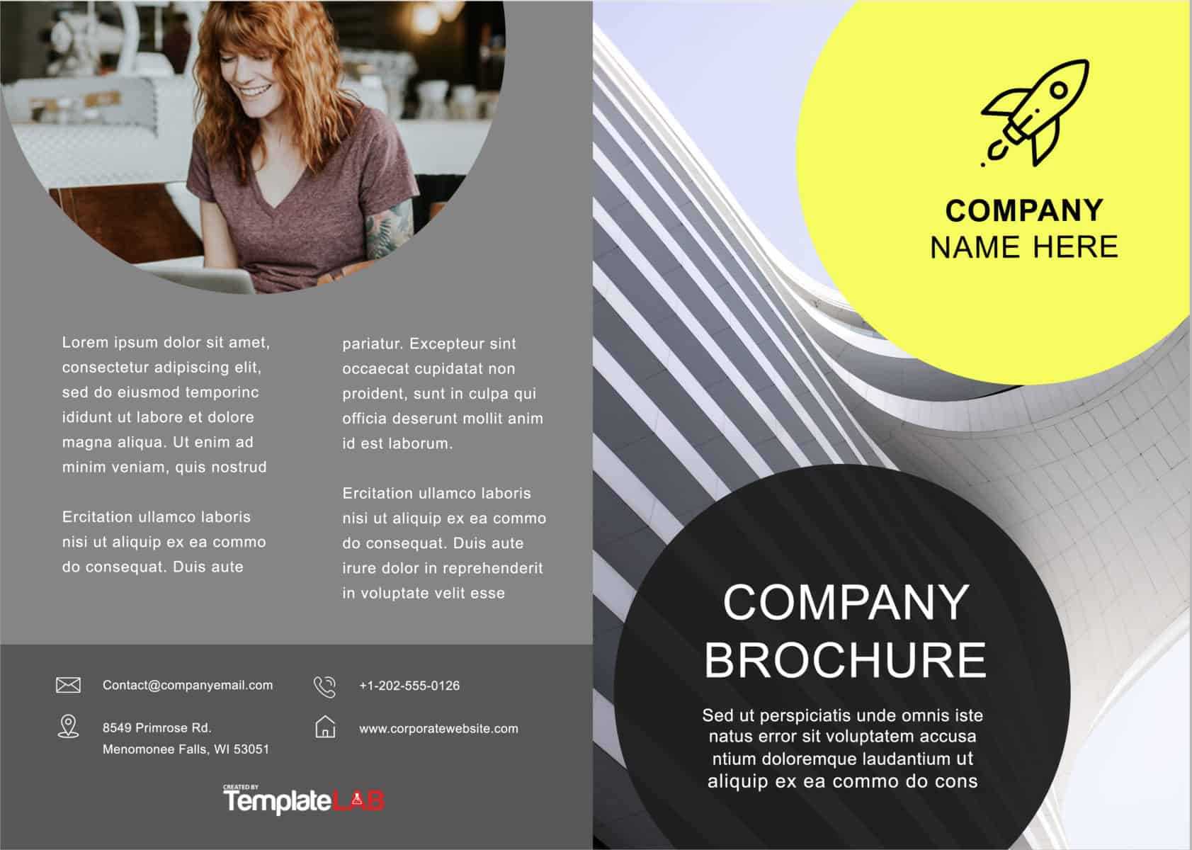 33 Free Brochure Templates (Word + Pdf) ᐅ Template Lab In Free Online Tri Fold Brochure Template