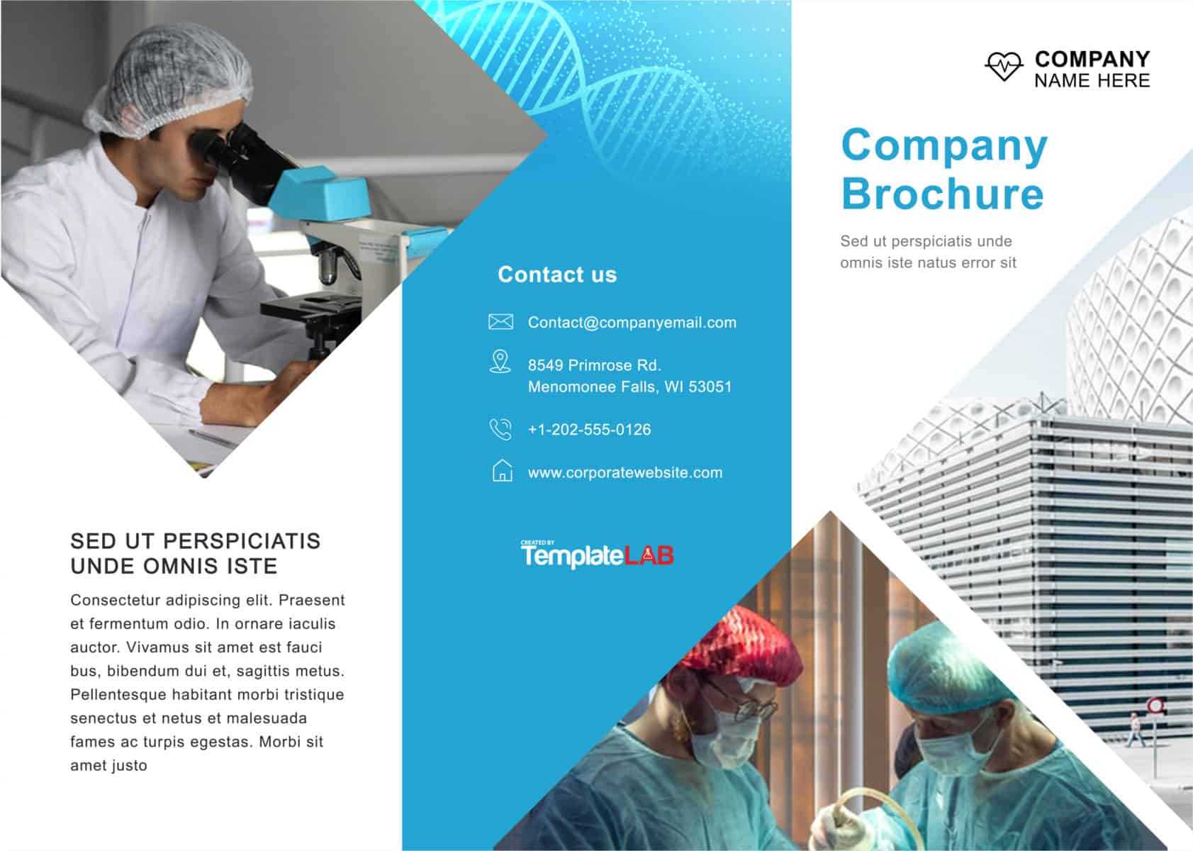 33 Free Brochure Templates (Word + Pdf) ᐅ Template Lab Regarding Medical Office Brochure Templates