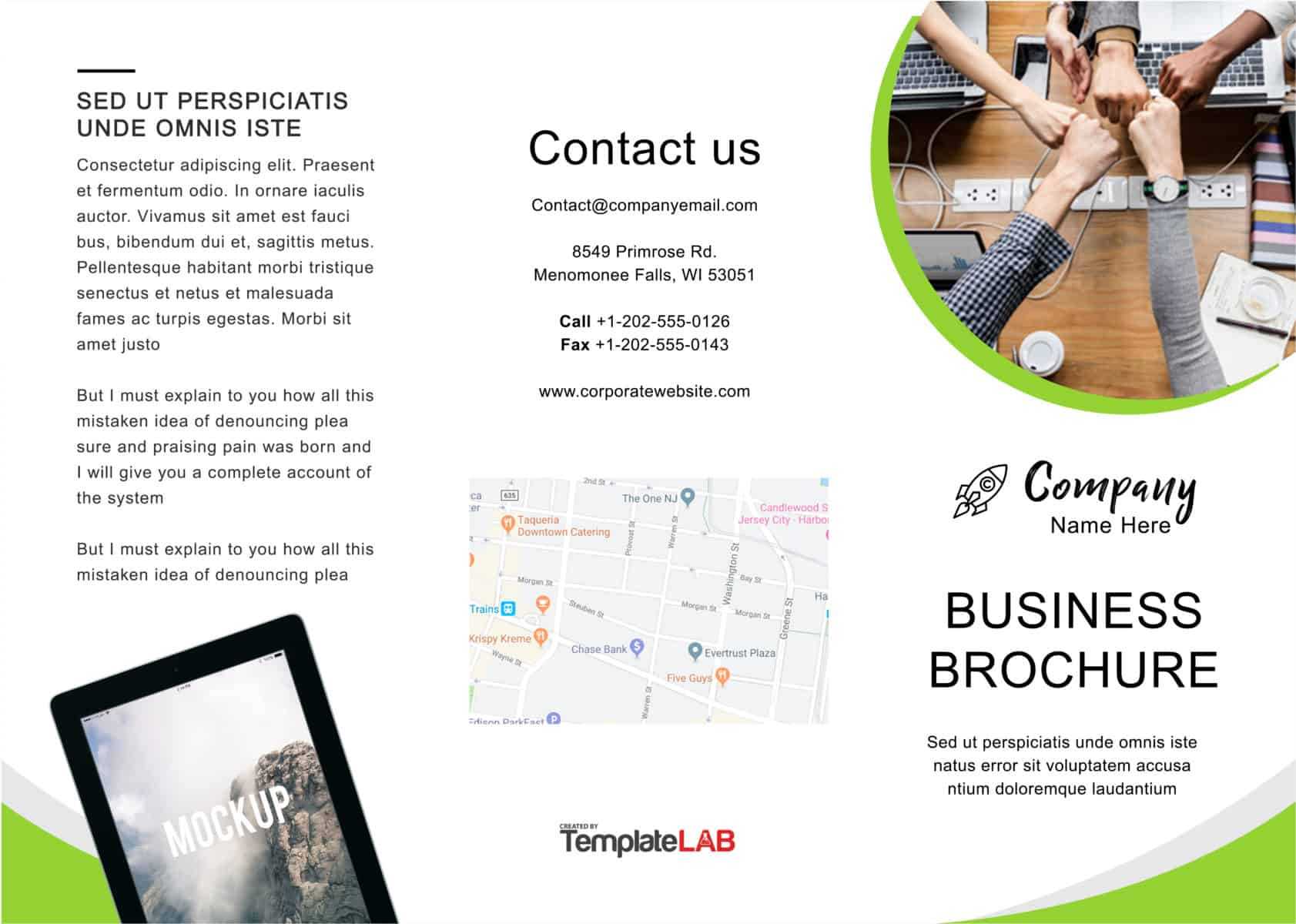 33 Free Brochure Templates (Word + Pdf) ᐅ Template Lab With Regard To Free Online Tri Fold Brochure Template