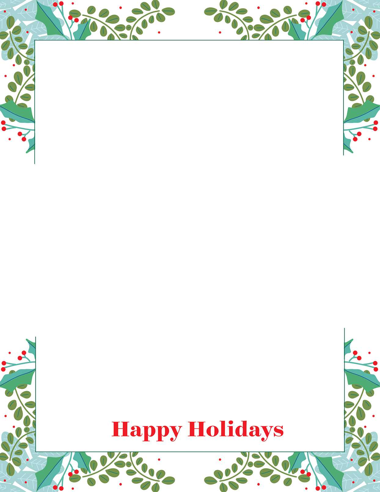 33 Free Christmas Letter Templates | Better Homes & Gardens Regarding Christmas Note Card Templates