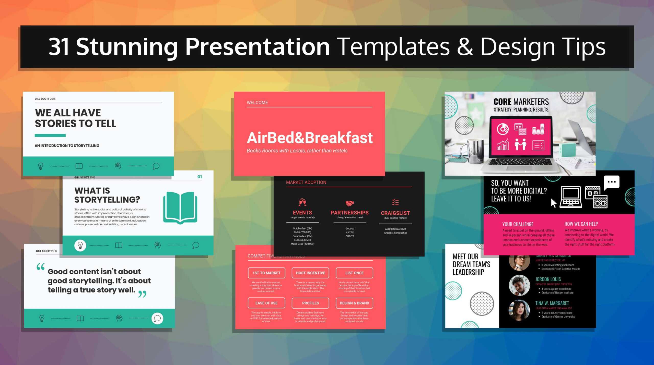 33 Stunning Presentation Templates And Design Tips Inside Powerpoint Slides Design Templates For Free