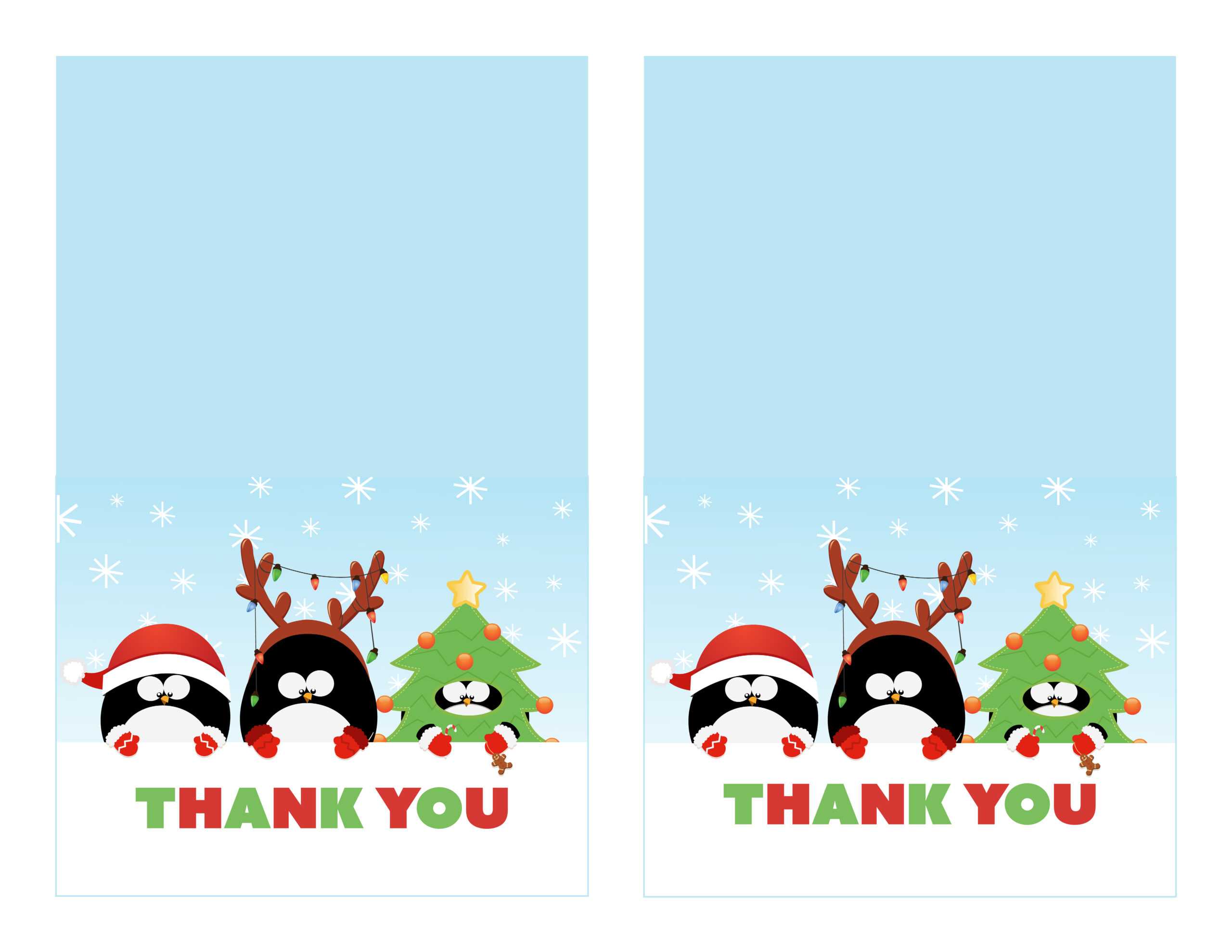 36 Adding Christmas Thank You Card Templates Free Download With Regard To Christmas Thank You Card Templates Free