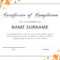 40 Fantastic Certificate Of Completion Templates [Word In Microsoft Word Certificate Templates