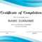 40 Fantastic Certificate Of Completion Templates [Word Intended For Certificate Of Completion Template Free Printable