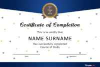 40 Fantastic Certificate Of Completion Templates [Word with Certificate Templates For Word Free Downloads