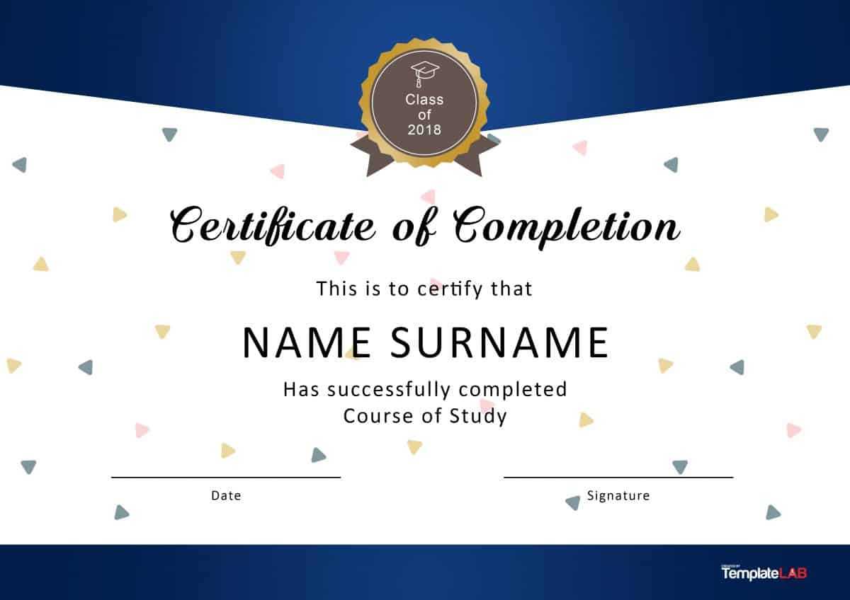 40 Fantastic Certificate Of Completion Templates [Word Within Training Certificate Template Word Format