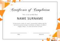 40 Fantastic Certificate Of Completion Templates [Word within Word 2013 Certificate Template