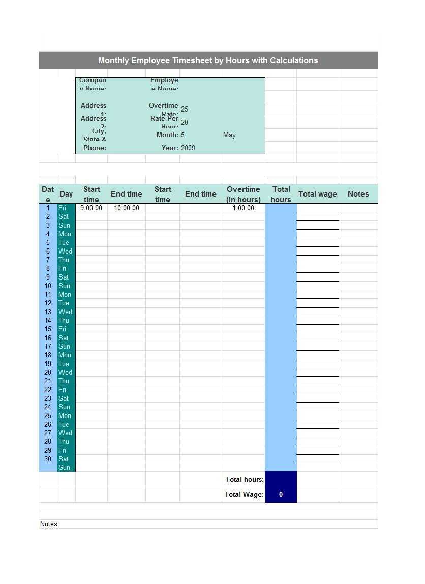 40 Free Timesheet Templates [In Excel] ᐅ Template Lab Inside Sample Job Cards Templates
