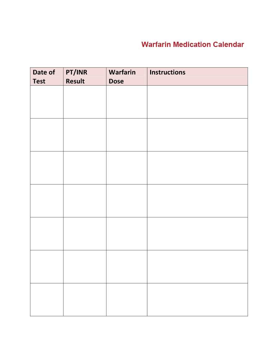 40 Great Medication Schedule Templates (+Medication Calendars) Intended For Medication Card Template