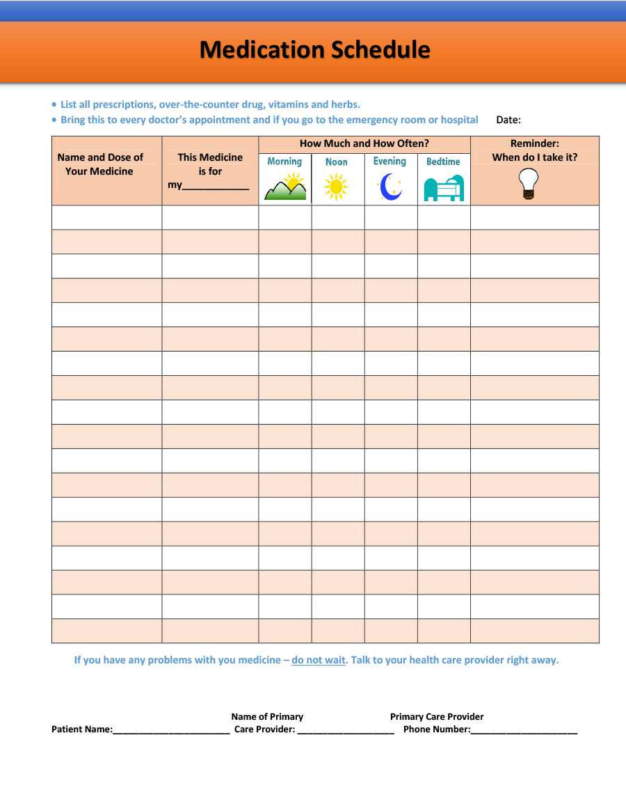 40 Great Medication Schedule Templates (+Medication Calendars) Throughout Med Cards Template