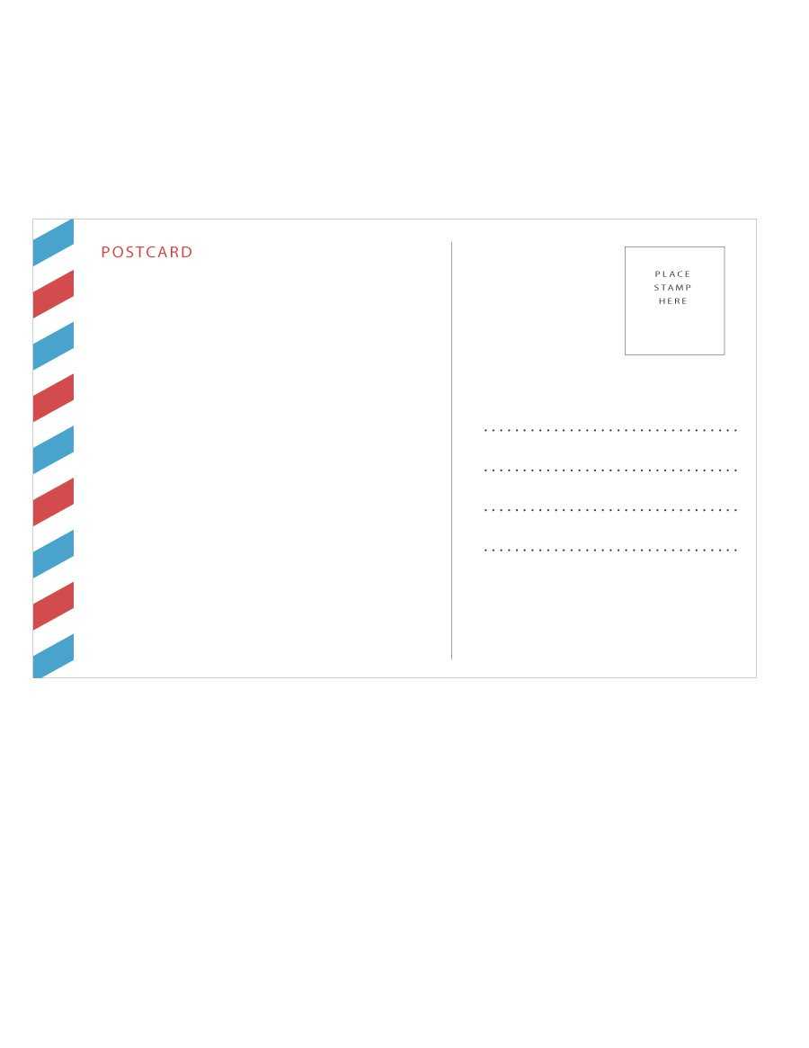 40+ Great Postcard Templates & Designs [Word + Pdf] ᐅ Intended For Post Cards Template