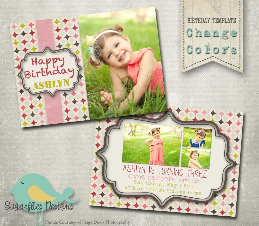 40Th Birthday Ideas: Birthday Invitation Templates Free With Regard To Photoshop Birthday Card Template Free