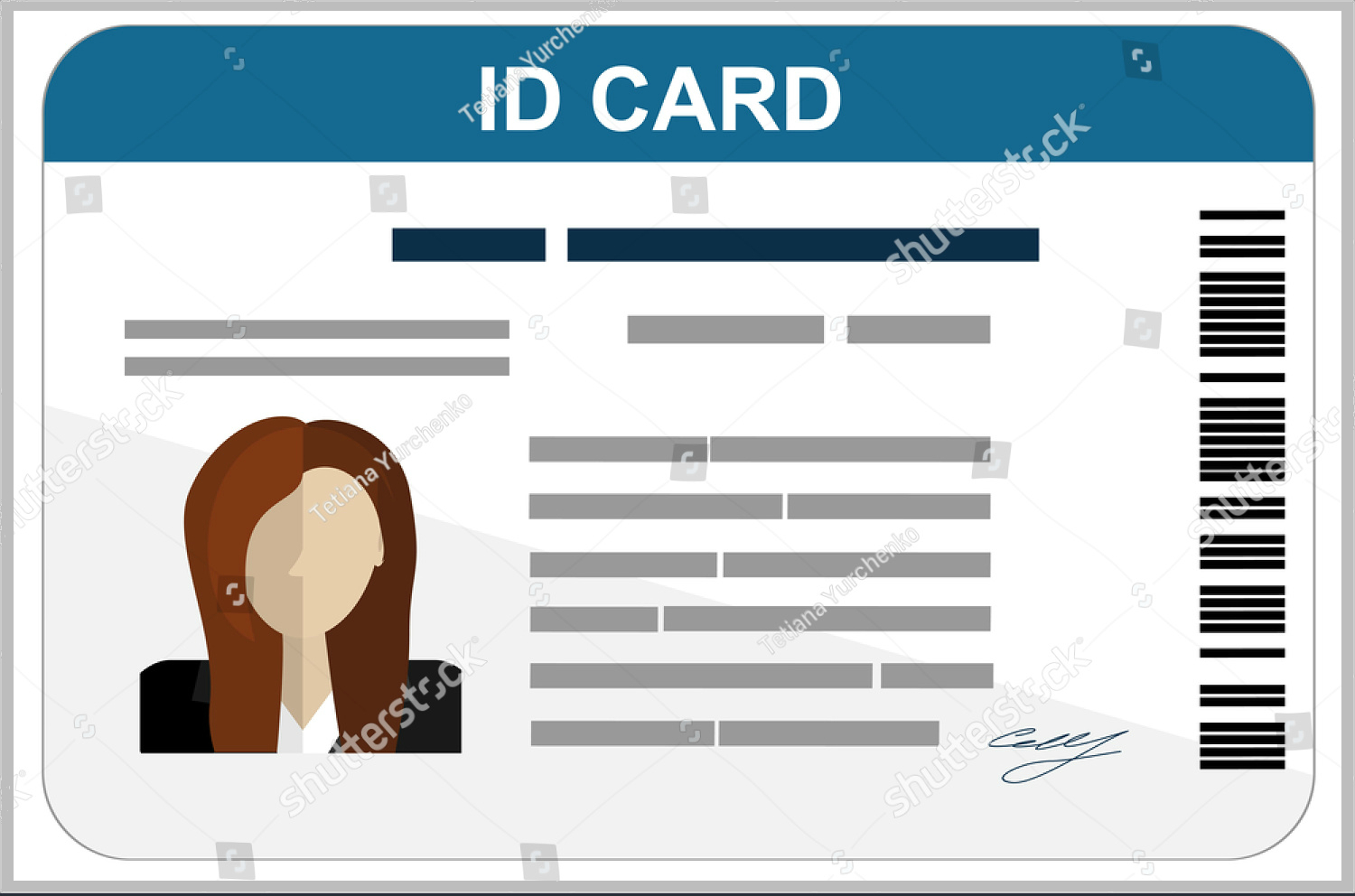 43+ Professional Id Card Designs – Psd, Eps, Ai, Word | Free Inside Employee Card Template Word