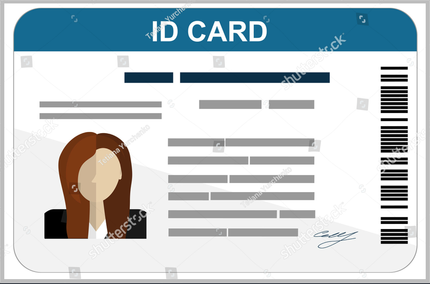 43+ Professional Id Card Designs – Psd, Eps, Ai, Word | Free With Personal Identification Card Template
