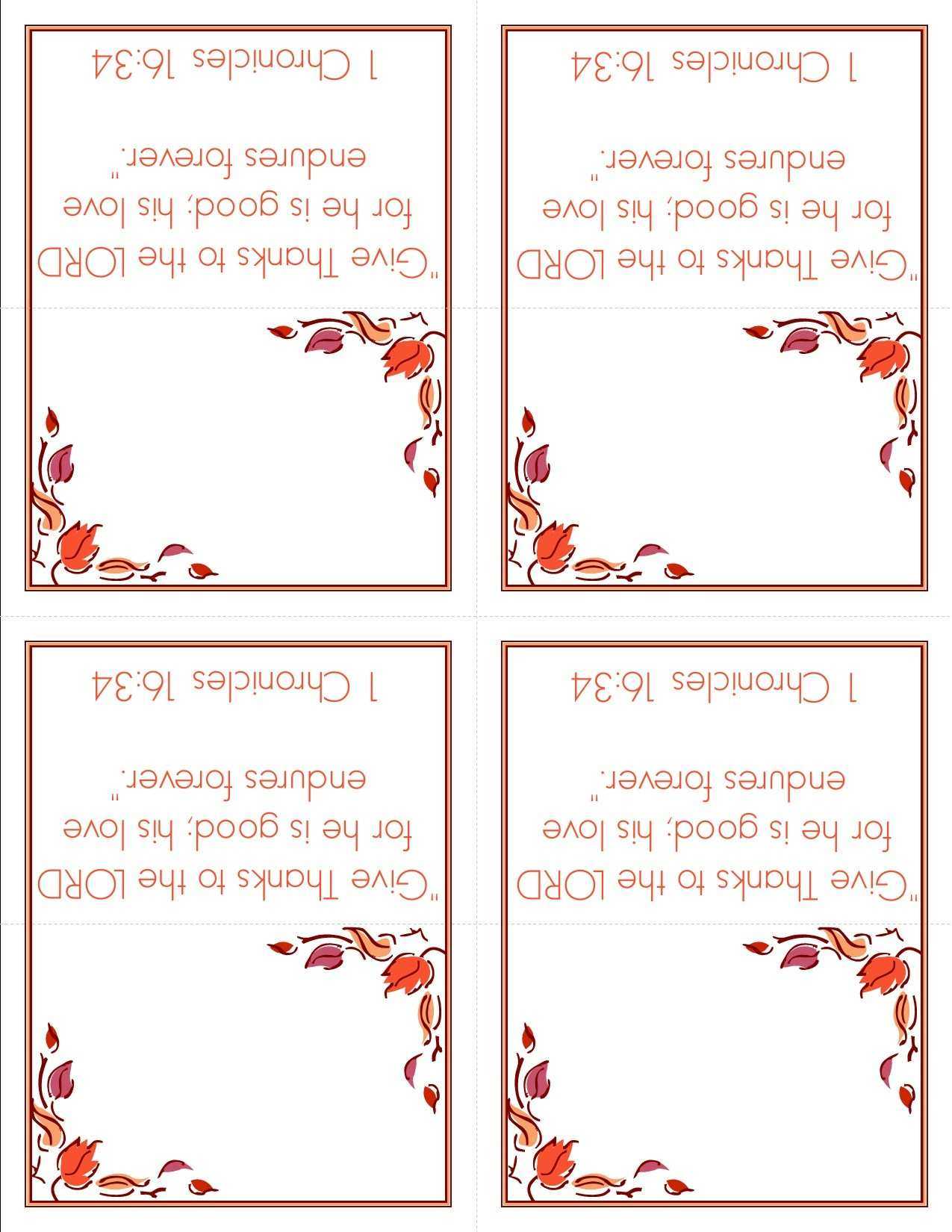 45 Create Thanksgiving Place Card Template For Word Maker In Thanksgiving Place Card Templates