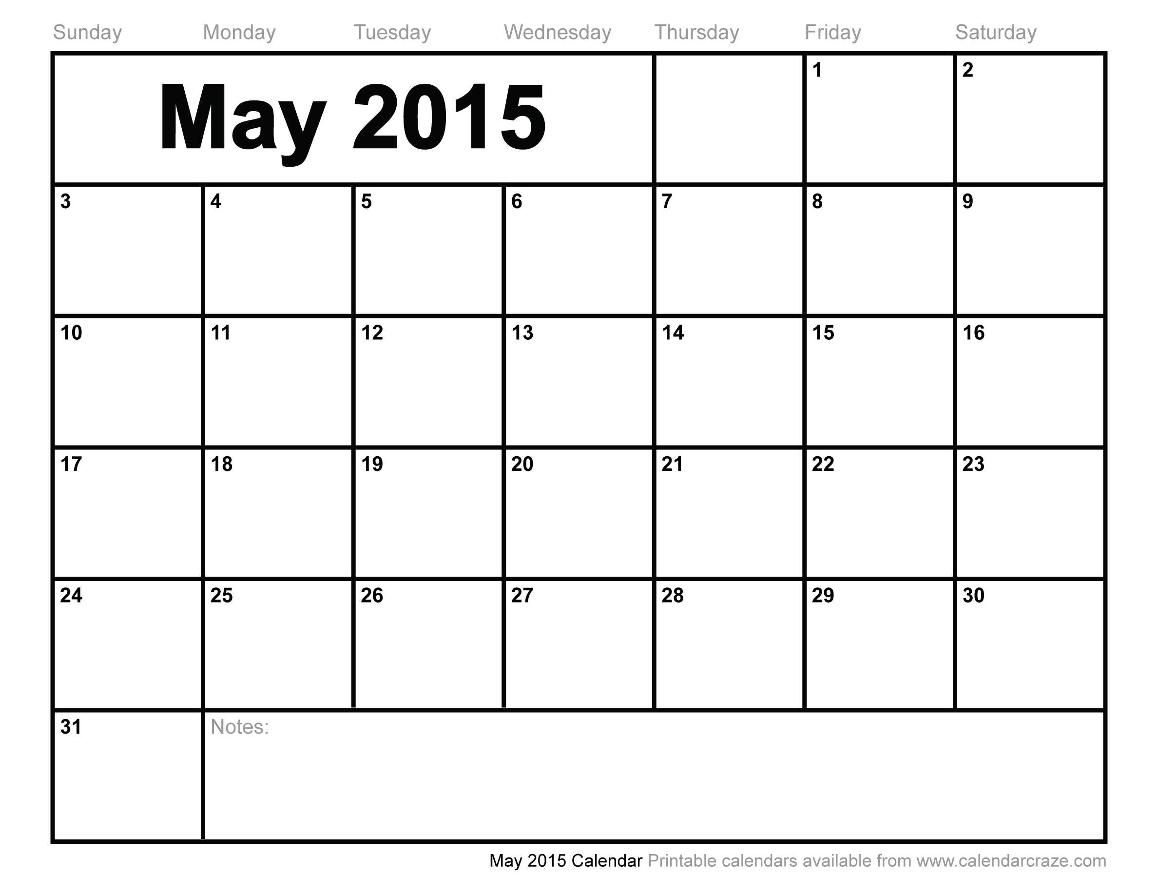 5 Best Images Of May 2015 Calendar Printable – Free Large With Powerpoint Calendar Template 2015