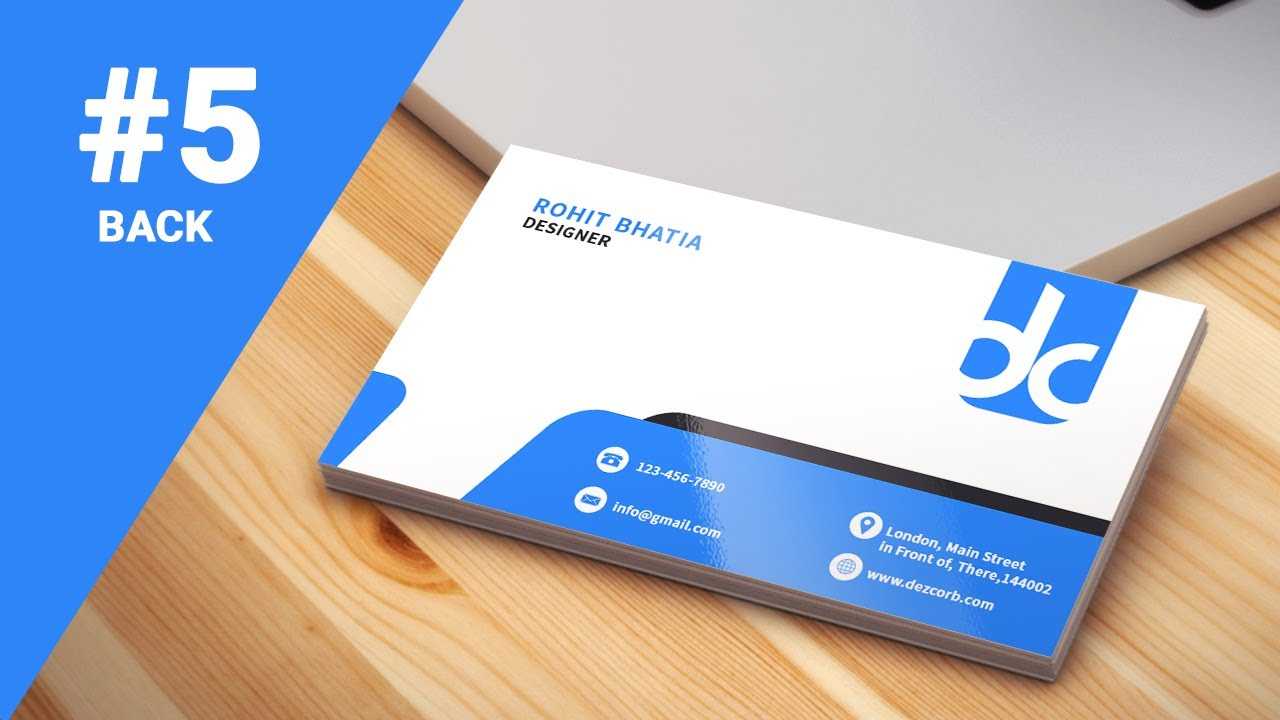 #5 How To Design Business Cards In Photoshop Cs6 | Professional | Back Within Business Card Template Photoshop Cs6