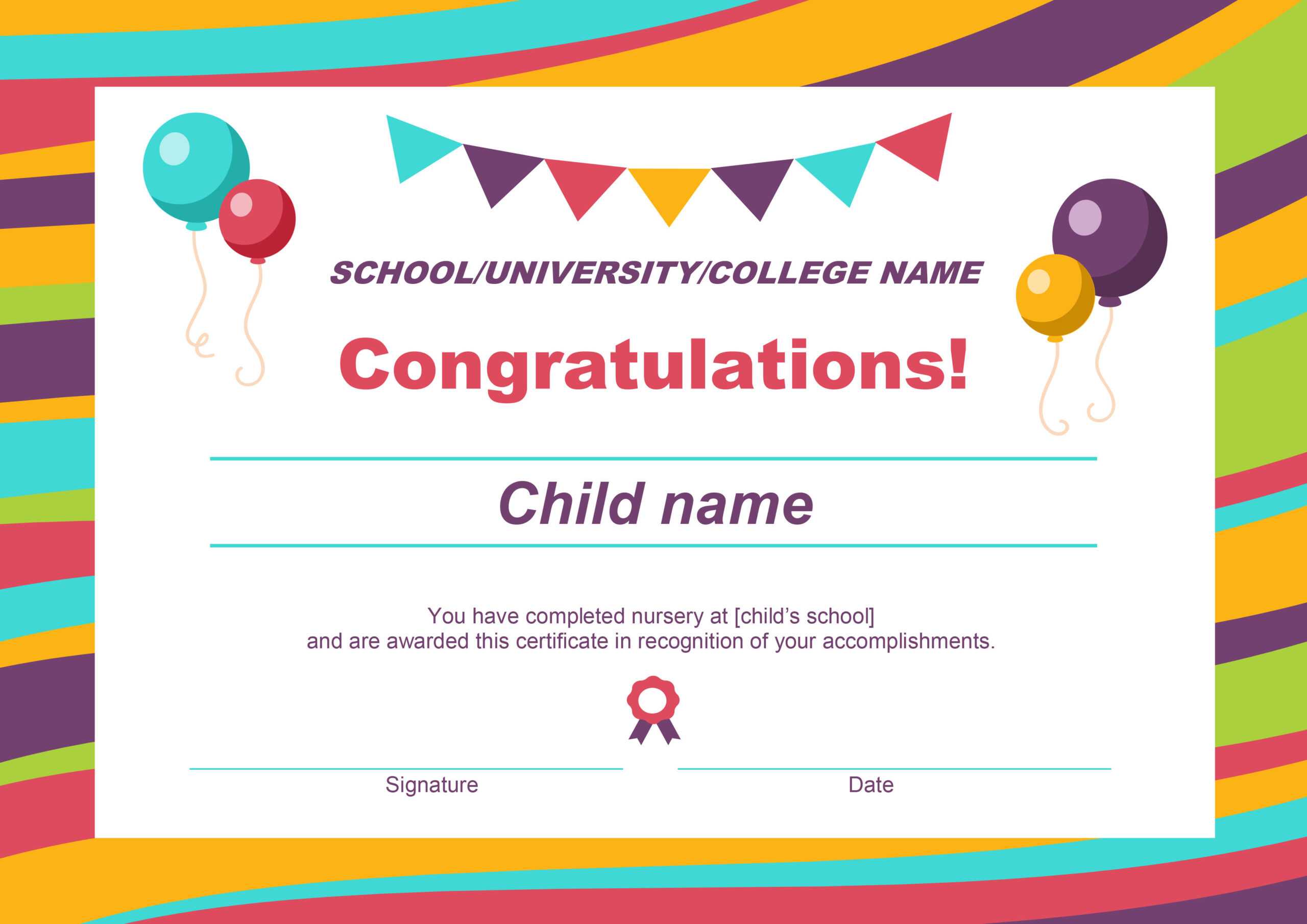 50 Free Creative Blank Certificate Templates In Psd In Free Printable Certificate Templates For Kids