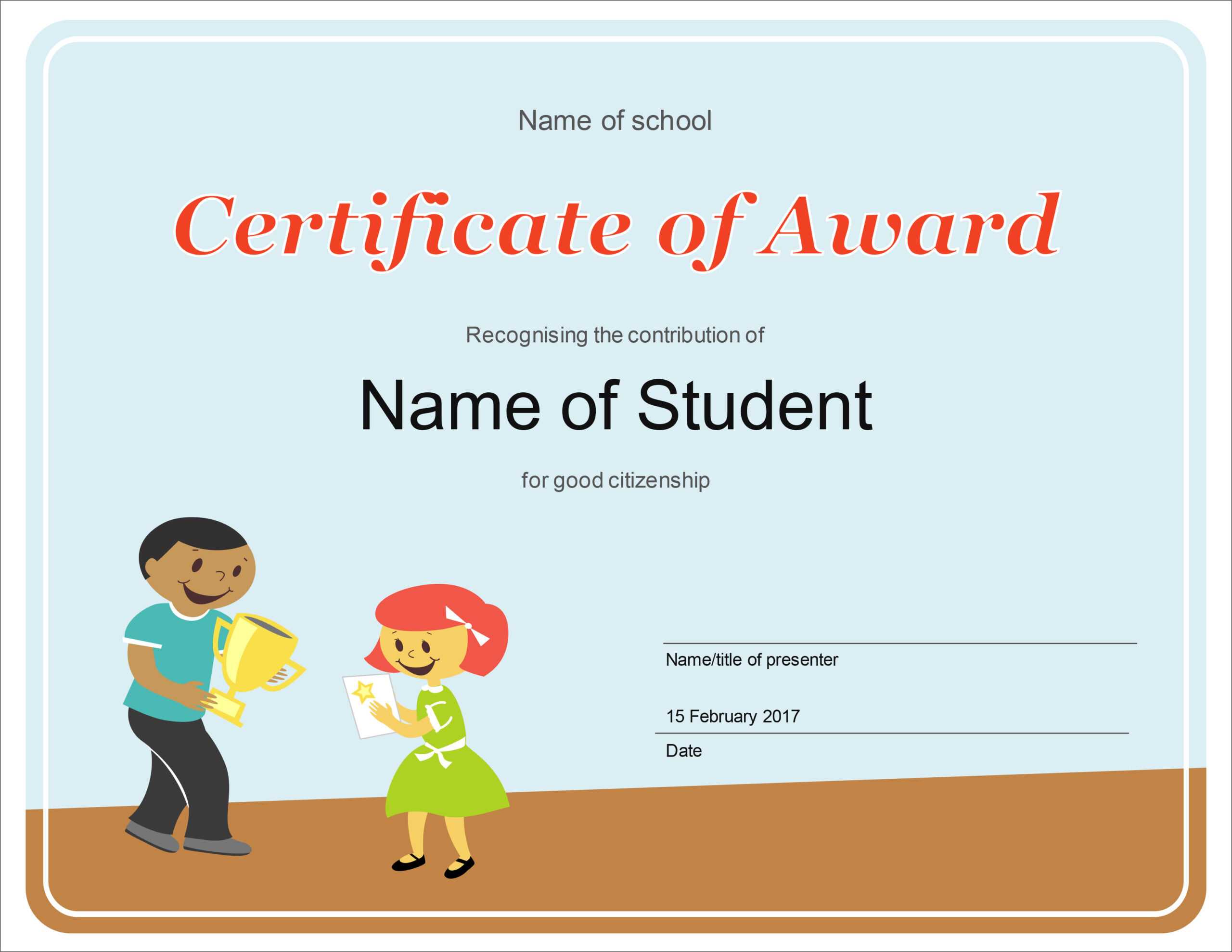 50 Free Creative Blank Certificate Templates In Psd In School Certificate Templates Free