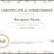 50 Free Creative Blank Certificate Templates In Psd Intended For Free Student Certificate Templates