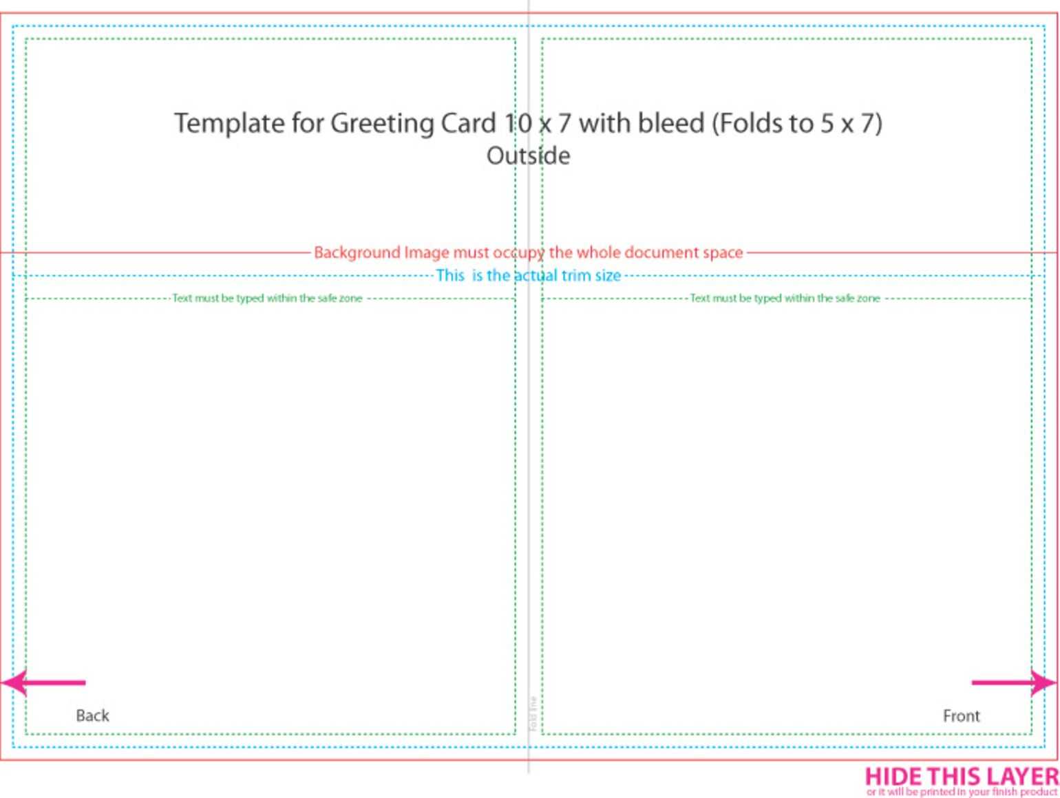 5X7 Card Template – Beyti.refinedtraveler.co Regarding Foldable Card Template Word