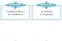 6 Best Images Of Free Printable Wedding Place Cards - Free for Wedding Place Card Template Free Word