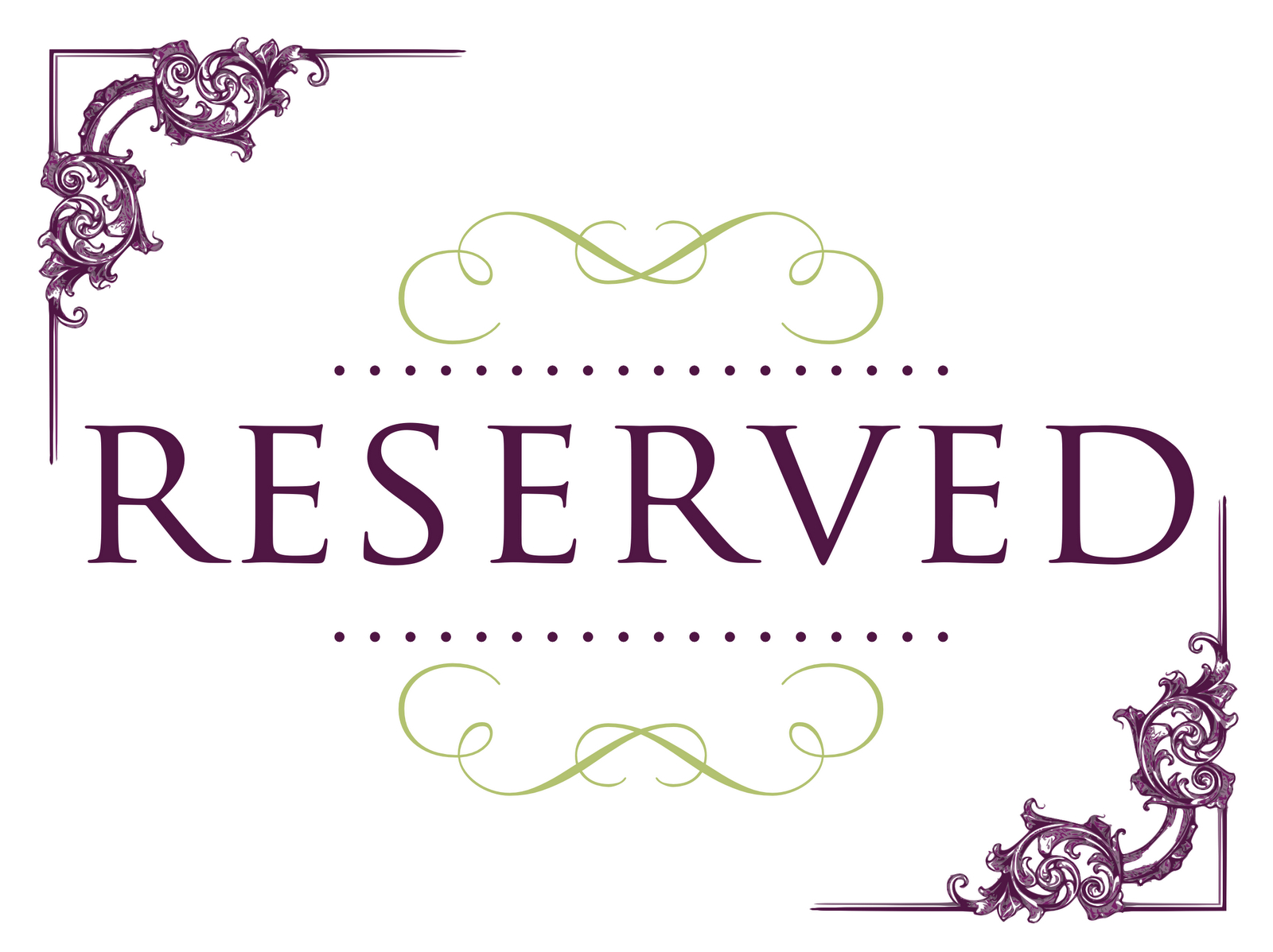 6 Best Images Of Printable Wedding Reserved Signs – Free Pertaining To Table Reservation Card Template