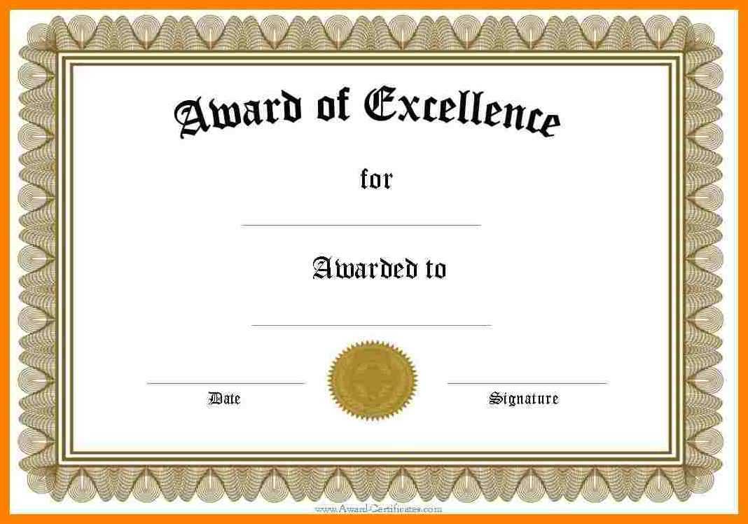 6+ Editable Certificates | Dragon Fire Defense For Blank Award Certificate Templates Word