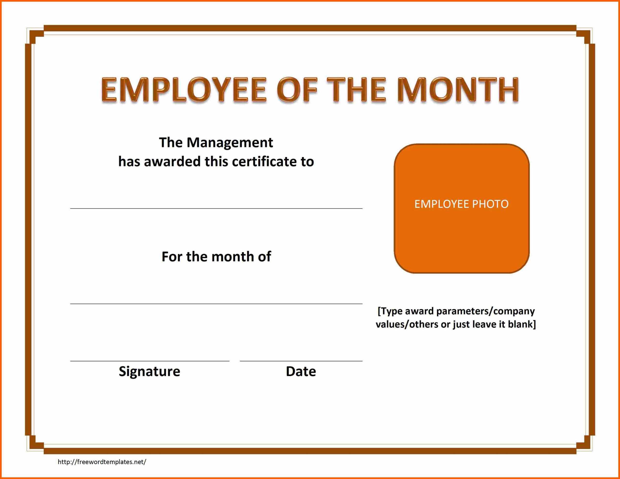 6+ Free Employee Certificates | Ml Datos In Funny Certificates For Employees Templates