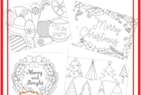 6 Unique Christmas Cards To Color Free Printable Download regarding Diy Christmas Card Templates