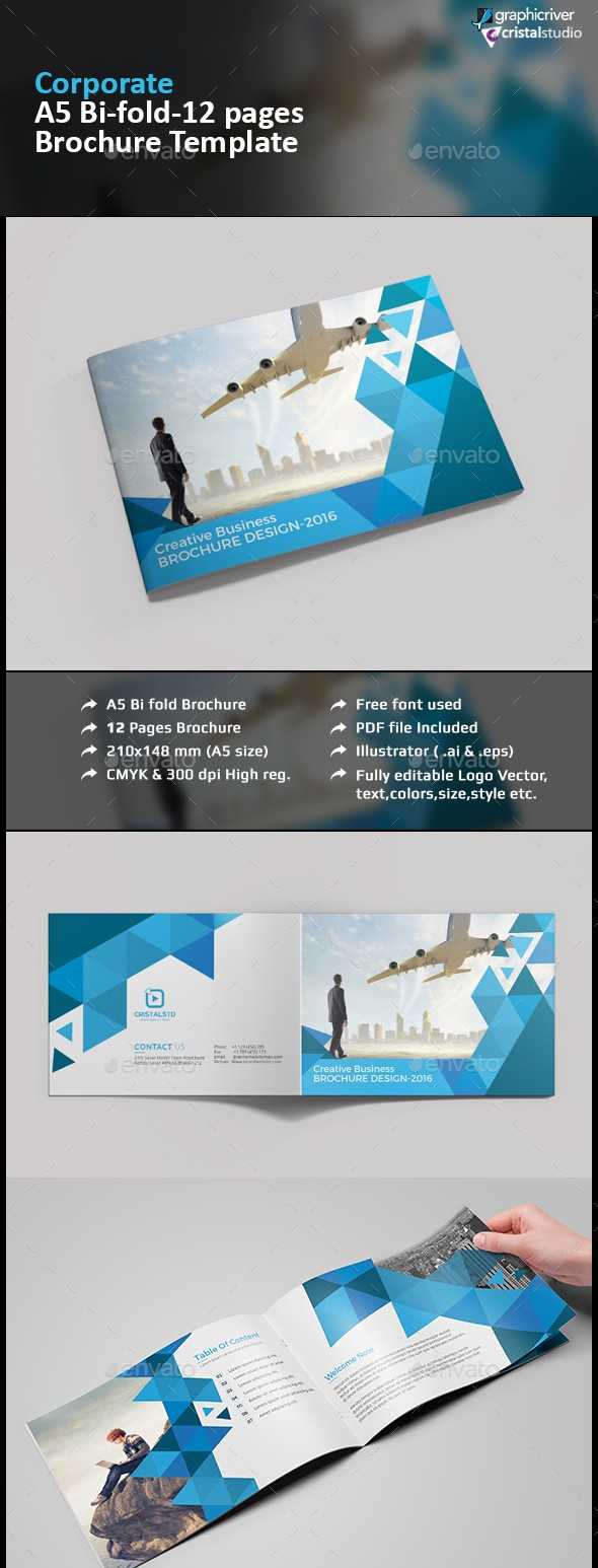 65+ Print Ready Brochure Templates Free Psd Indesign & Ai Pertaining To Half Page Brochure Template