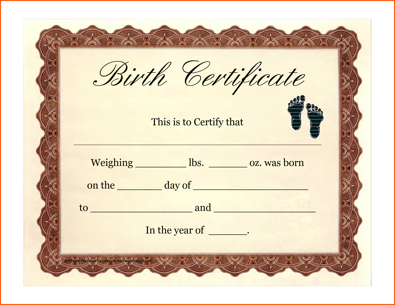 7+ Birth Certificate Template | Survey Template Words Regarding Birth Certificate Template For Microsoft Word