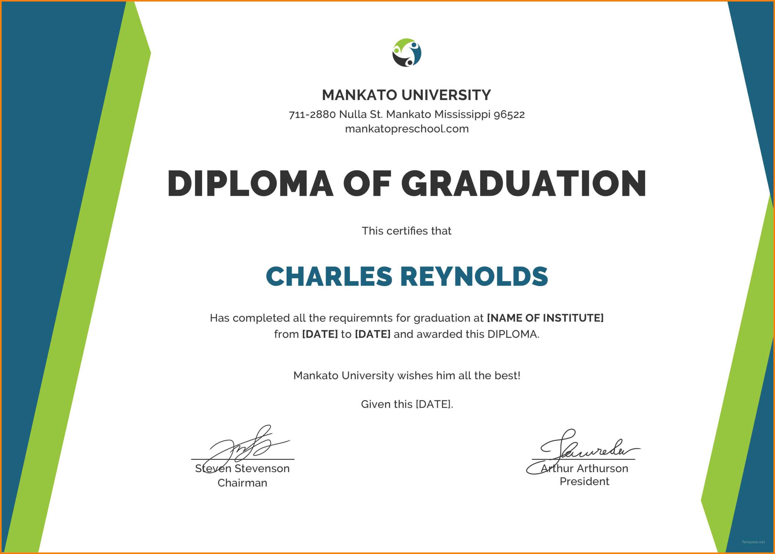7+ Diploma Certificate Sample | Dragon Fire Defense Inside University Graduation Certificate Template