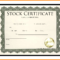 7+ Free Stock Certificate Templates Microsoft Word | Marlows With Template Of Share Certificate