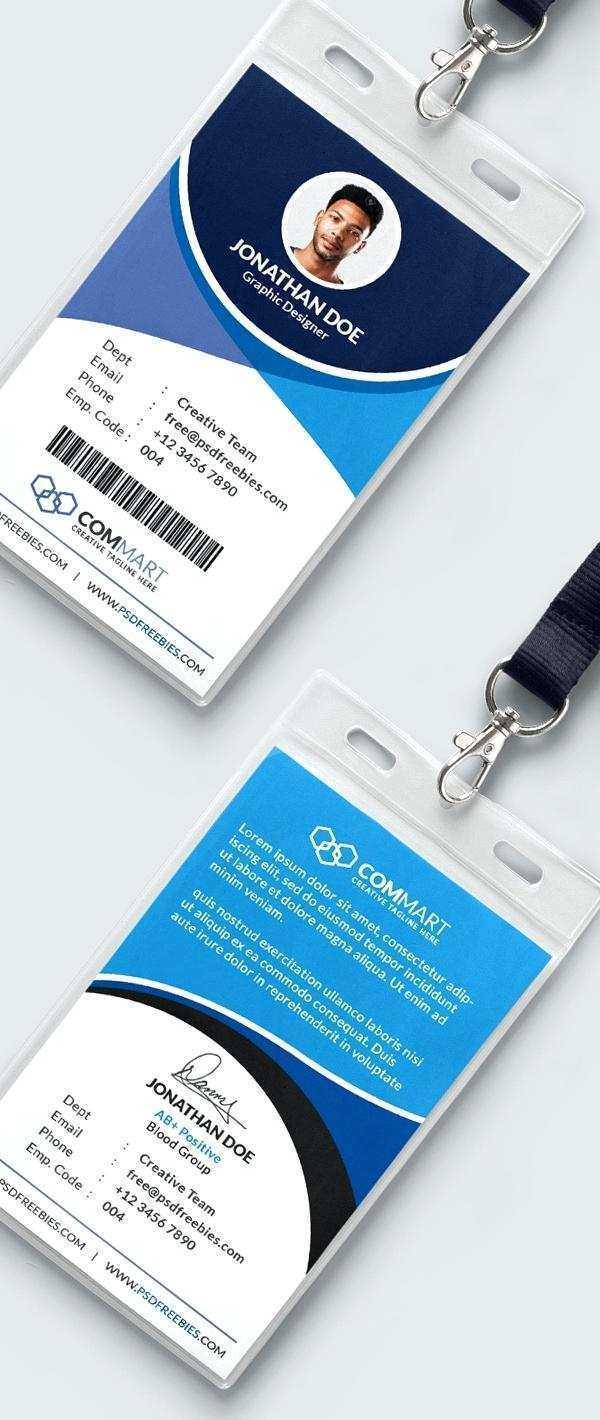 76 Free Company Id Card Template Word Free Download For Free Pertaining To Id Card Template Word Free