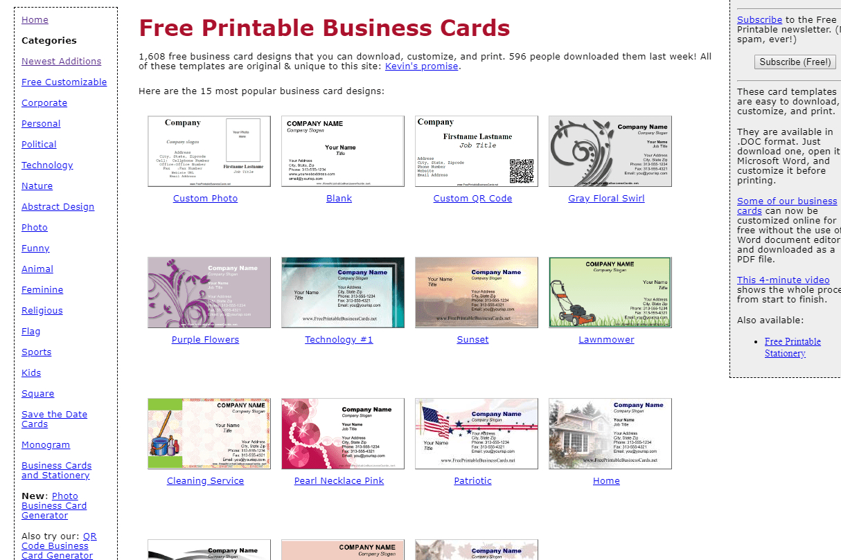 8 Best Places To Find Free Business Card Templates Intended For Template For Cards In Word