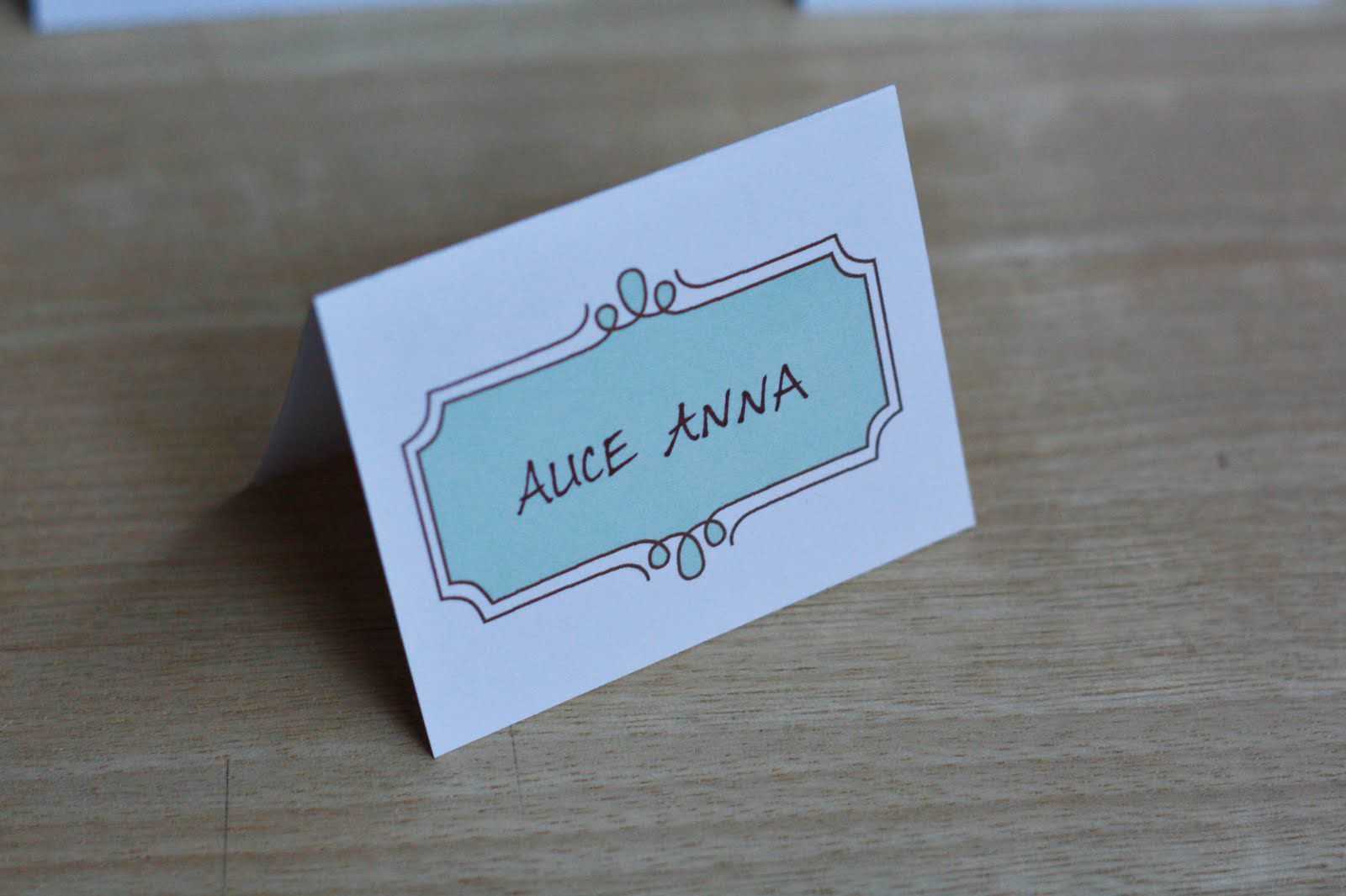 8 Free Wedding Place Card Templates Throughout Place Card Template Free 6 Per Page