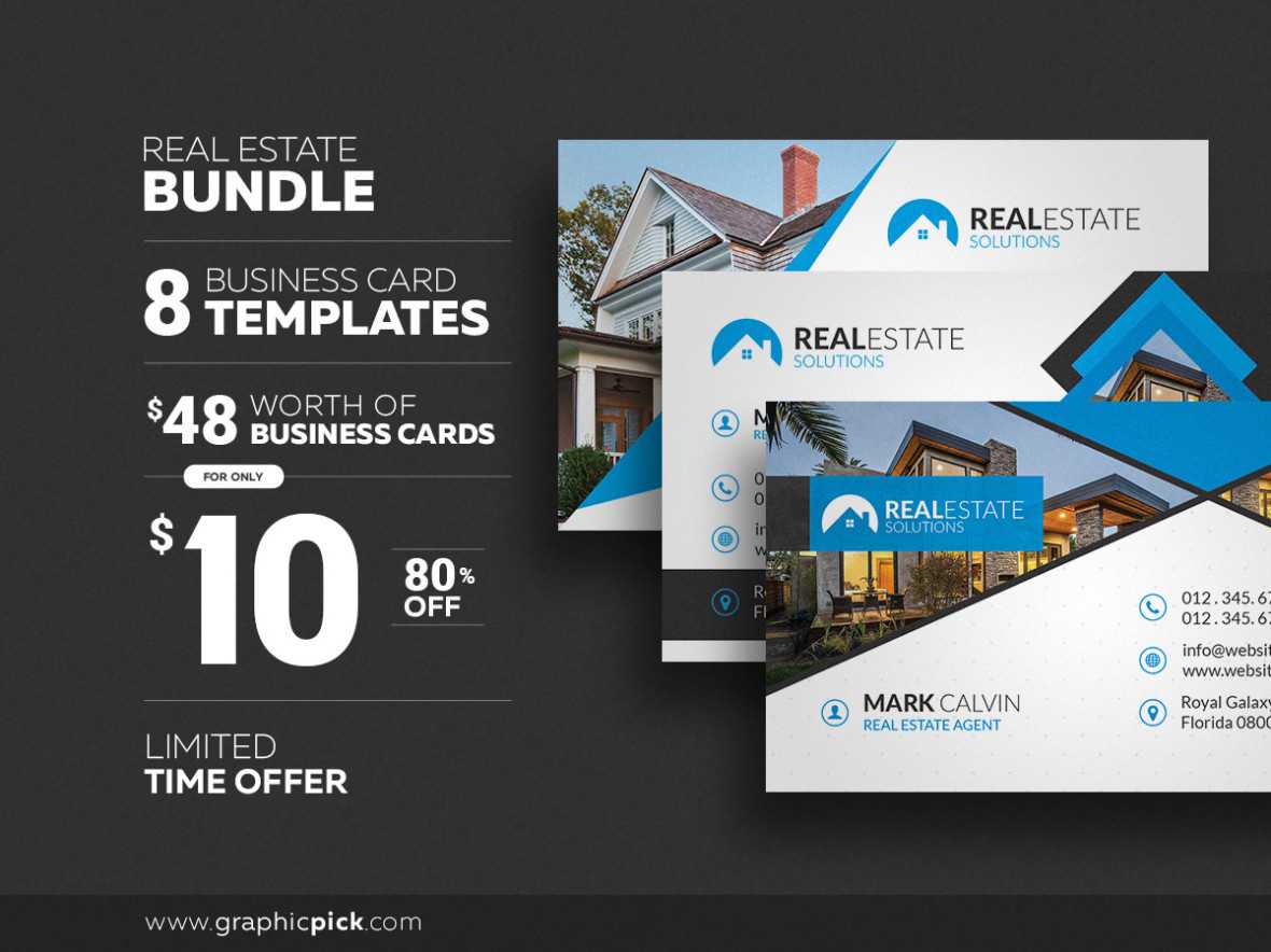 8 Real Estate Business Cards – Graphic Pick With Real Estate Business Cards Templates Free