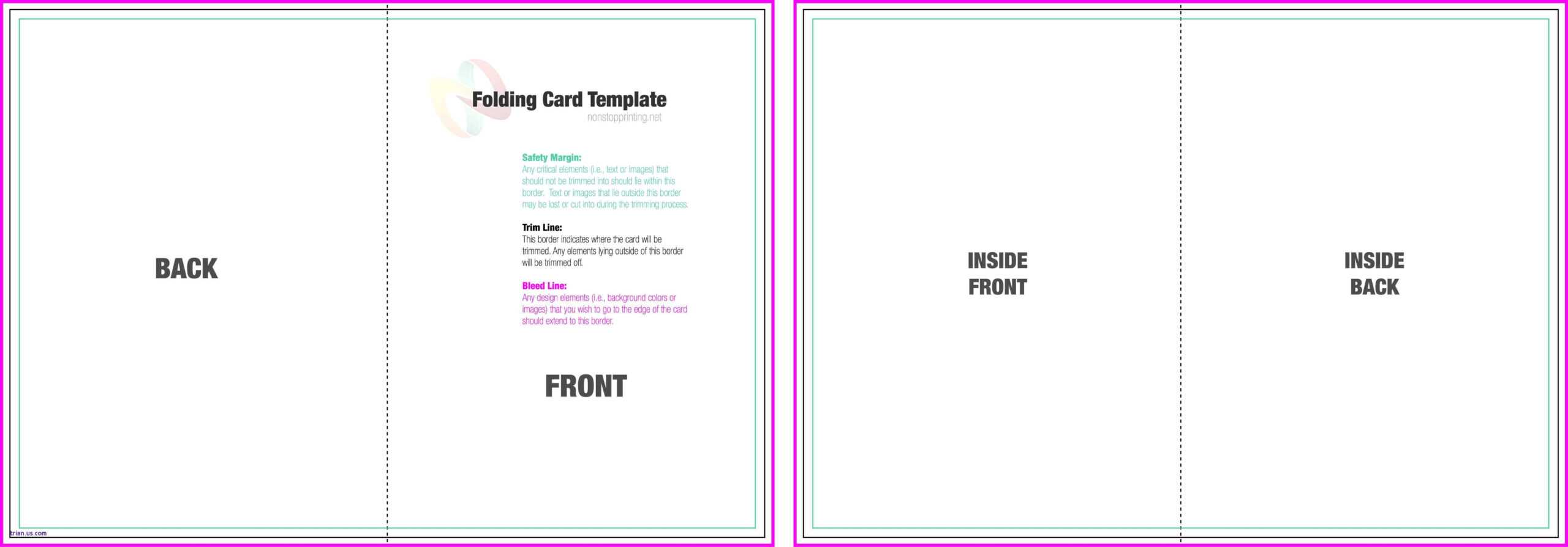 88 Create Blank Quarter Fold Card Template For Word Layouts Intended For Foldable Card Template Word