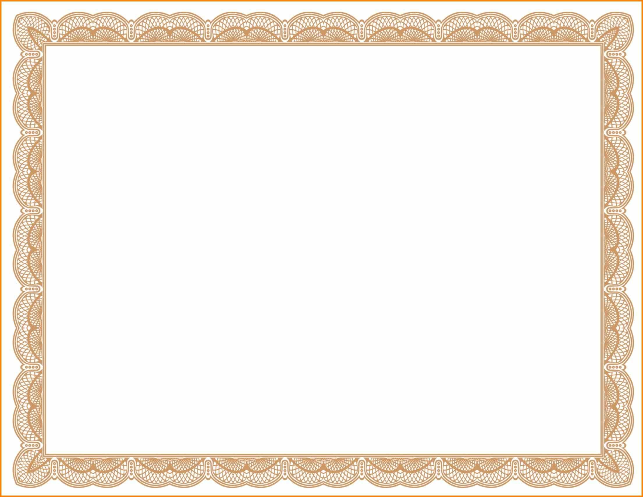9+ Free Certificate Border Templates For Word | Psychic Belinda Throughout Free Printable Certificate Border Templates