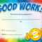 9+ Good Work Certificates | Trinity Training Pertaining To Good Job Certificate Template