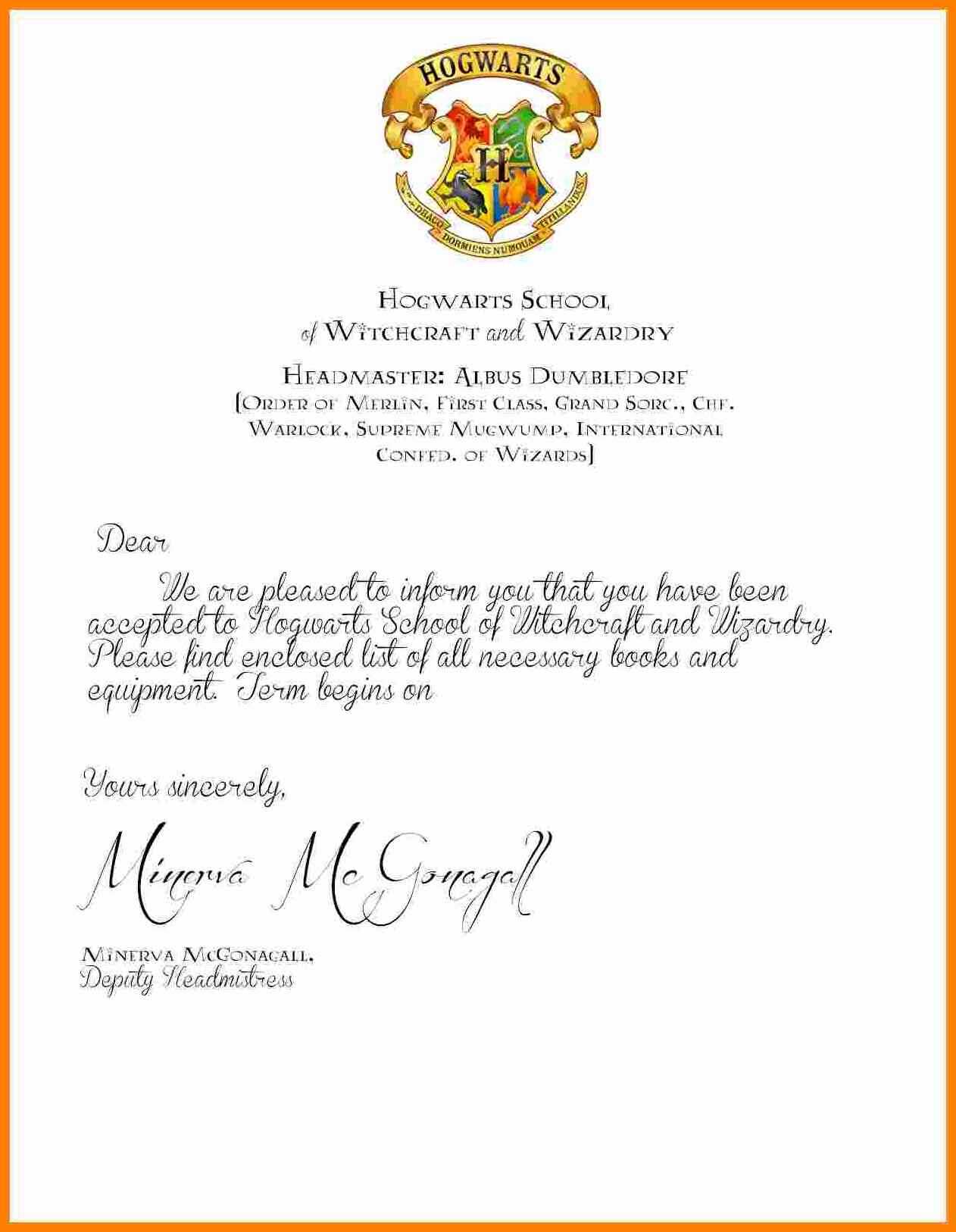 9+ Hogwarts Letter Print Out | Trinity Training With Regard To Harry Potter Certificate Template