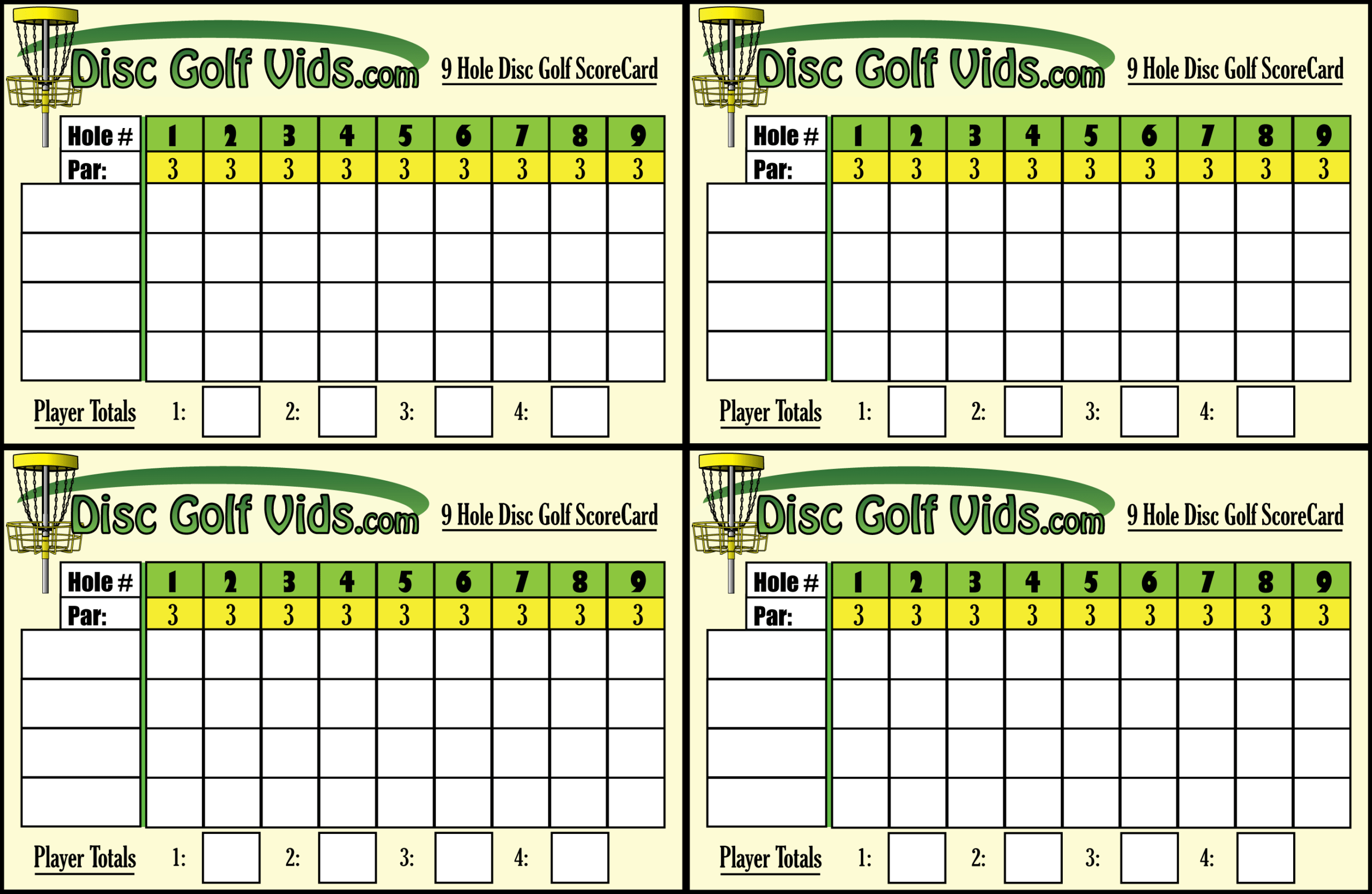 9 Hole Mini Golf Scorecard Template – A Pictures Of Hole 2018 For Golf Score Cards Template