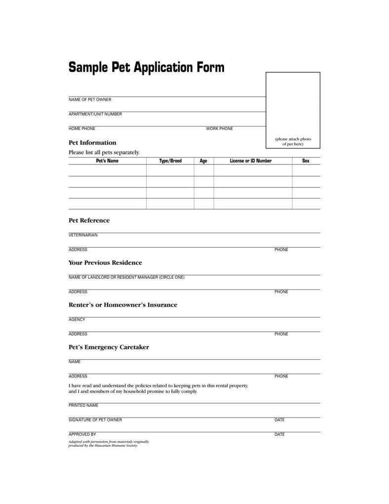 9+ Puppy Application Form Templates – Pdf, Doc | Free Pertaining To Dog Grooming Record Card Template