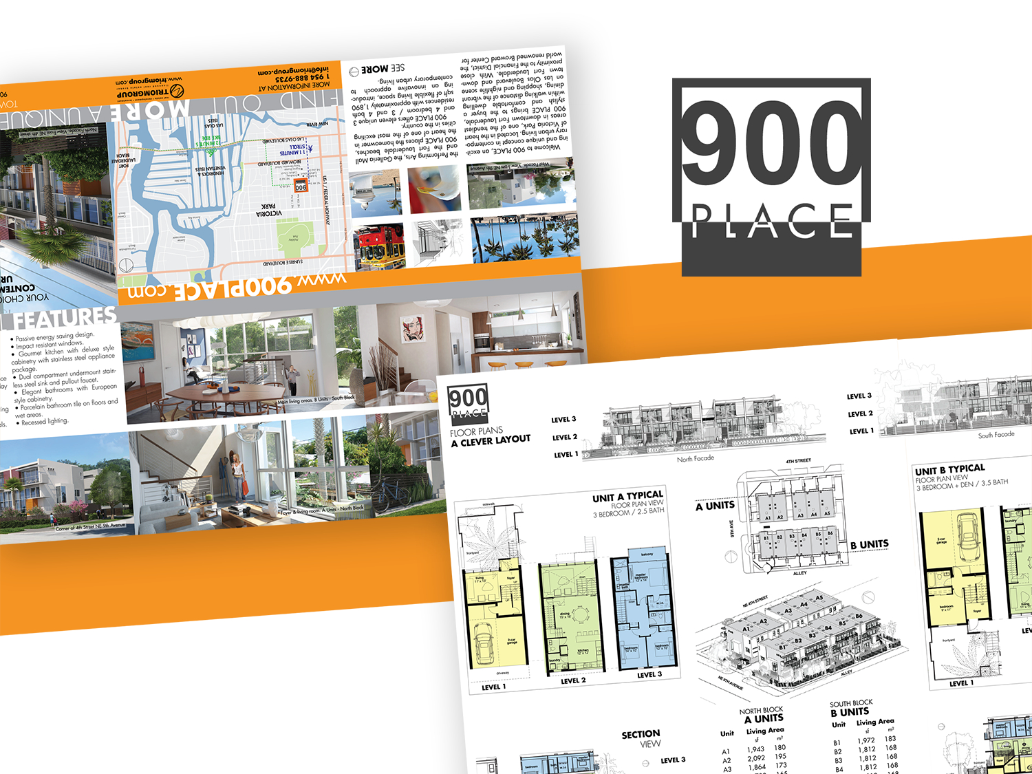 900 Place / 6 Panel Brochurevictor Suarez On Dribbble Pertaining To 6 Panel Brochure Template